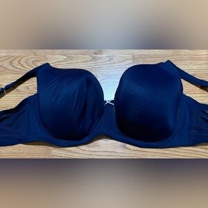 Cacique Midnight Blue Bra with White Detail